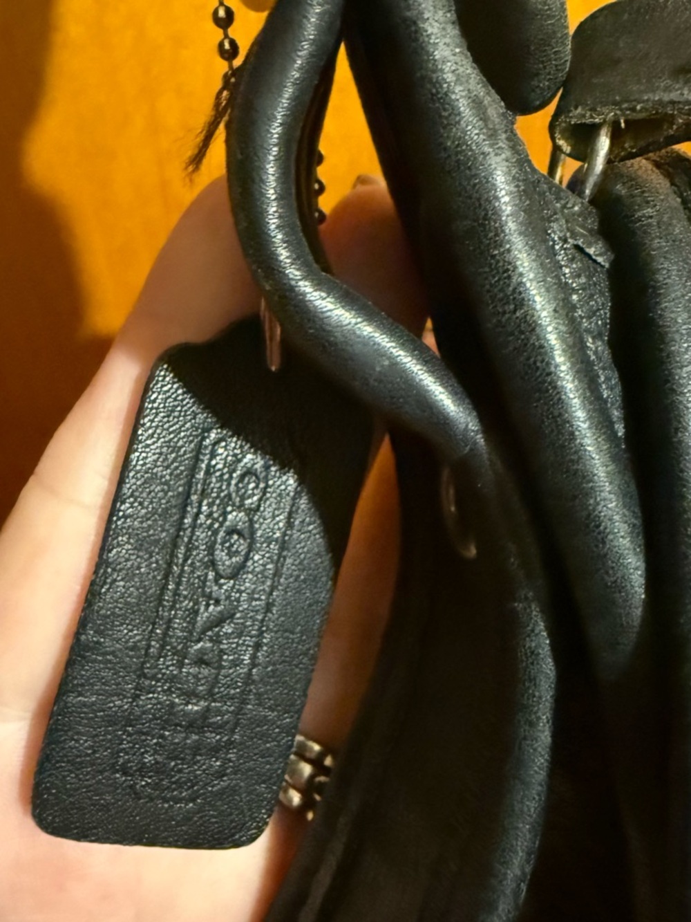 Vintage Coach 9951 /Patricia in Black Leather - Picture 8 of 16